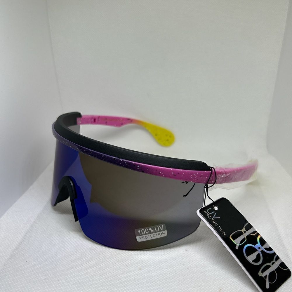 Shield Mirrored Unisex Shades Sunglasses